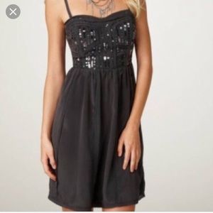 American Eagle Dark Grey Sequin Dress